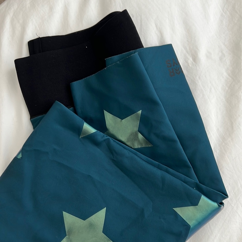 Ultracor Turquoise/Green Leggings with Stars / for Barry’s / Sz M